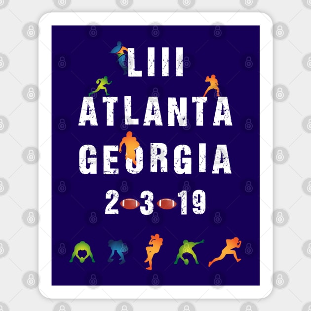 Super Bowl LIII Atlanta Georgia-Football Fans Sticker by MaryMas